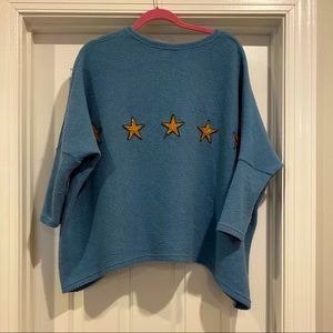 Star Beaded Oversized Sweater